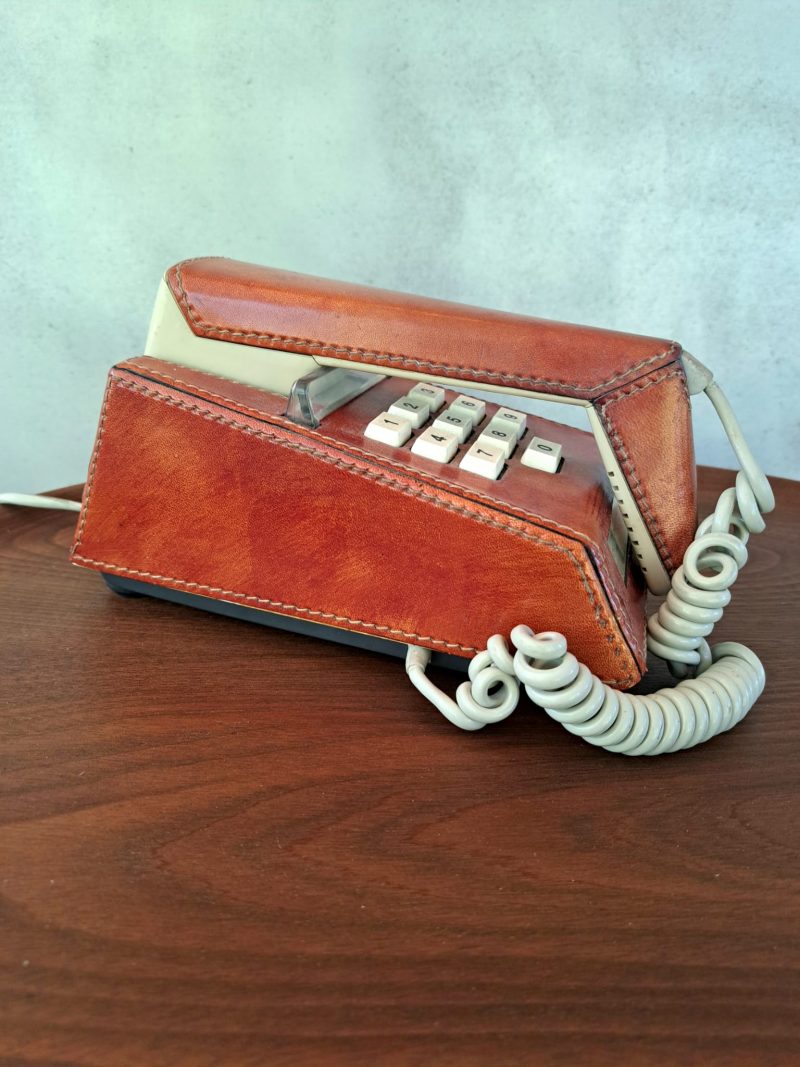 leather 70s phone