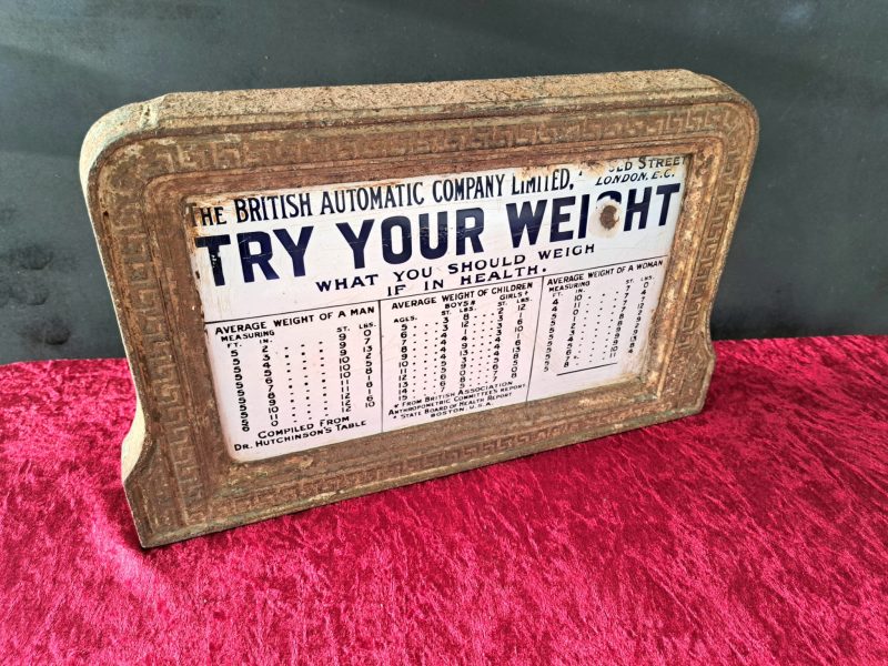 try your weight sign