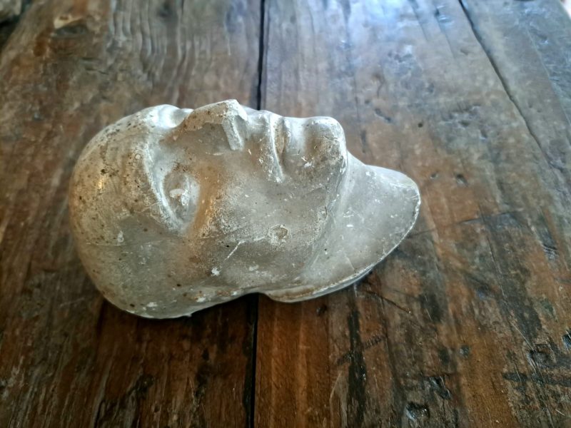 antique plaster head 7