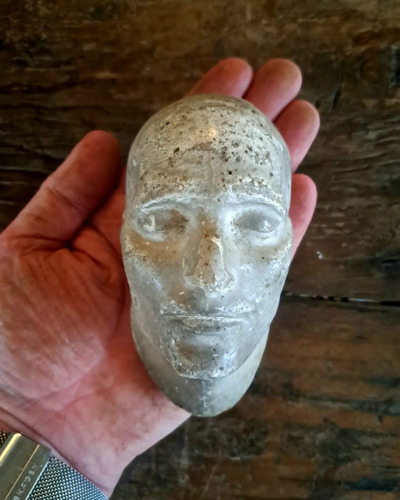 antique plaster head 8