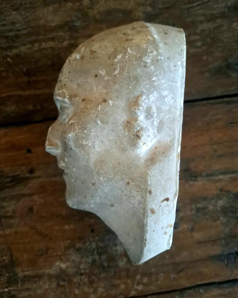 antique plaster head 9