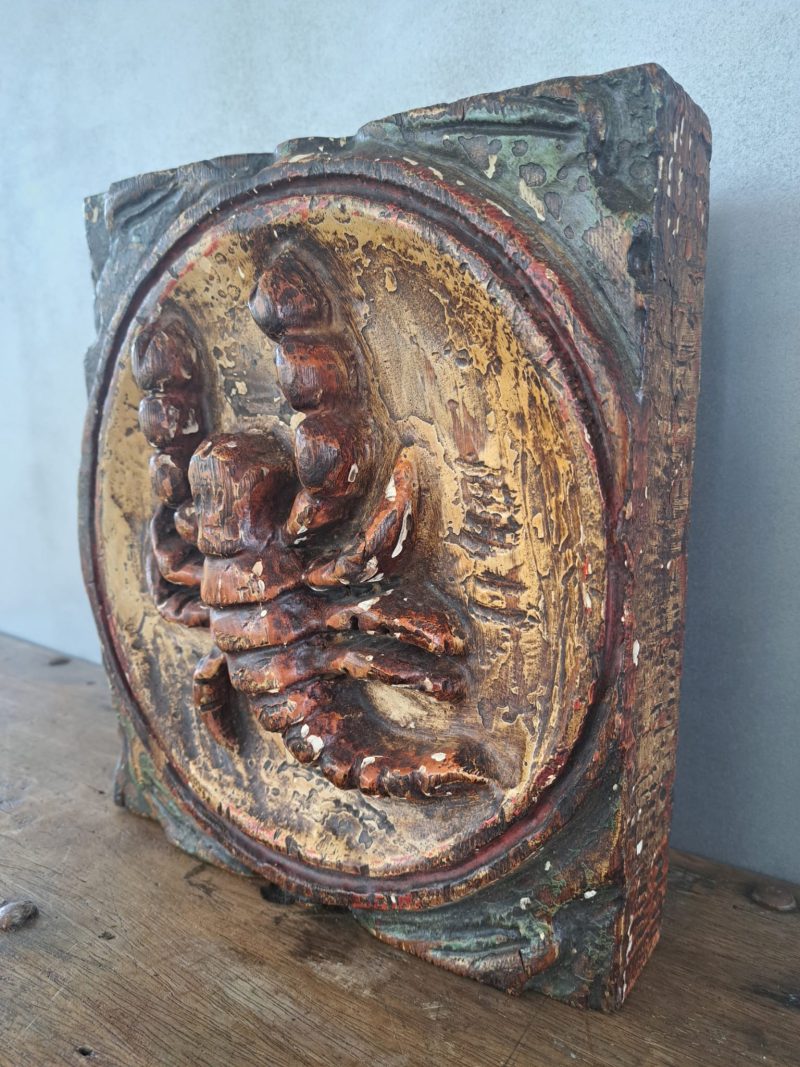 scorpion wooden carved plaque 3
