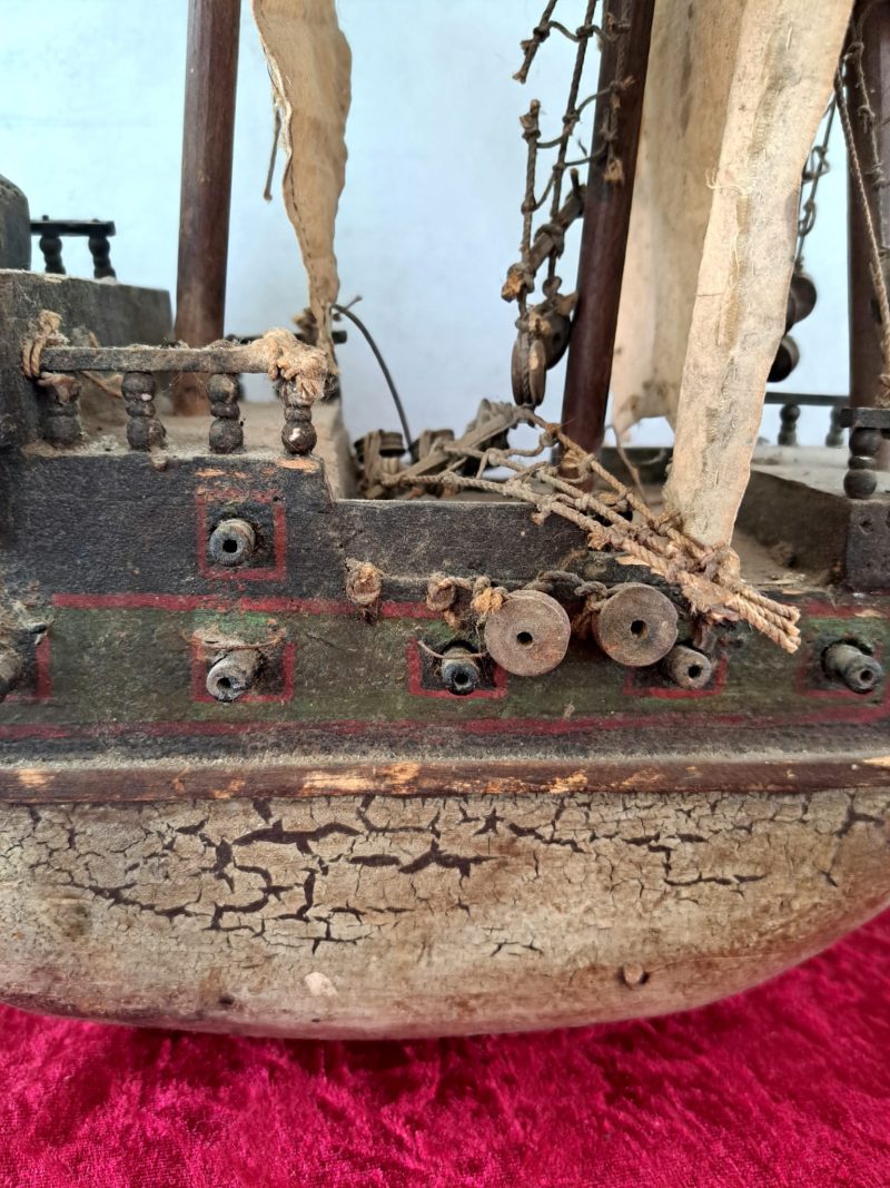 Antique wooden ship model (2)