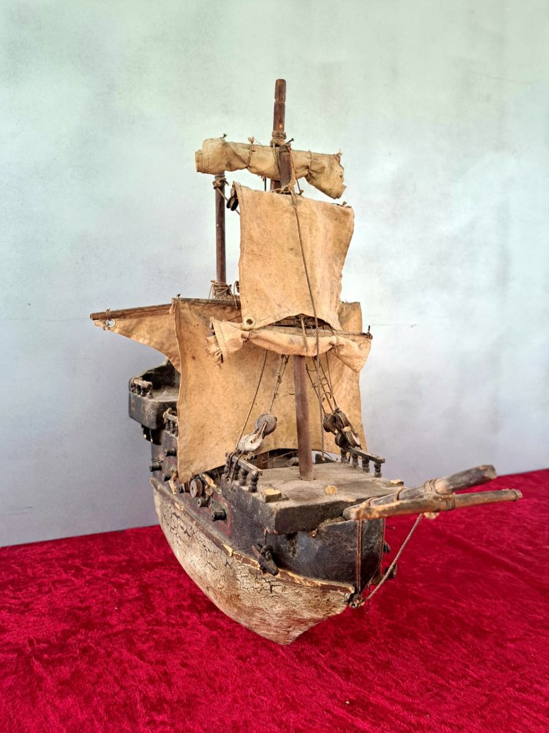 Antique wooden ship model (4)