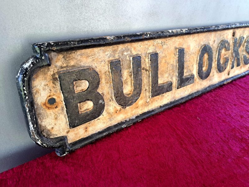 cast iron street sign, Bullocks Lane (6)
