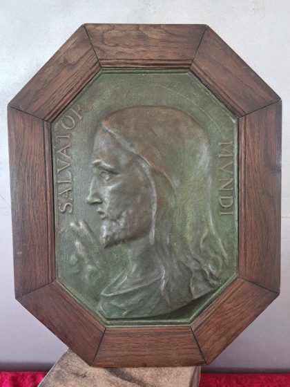 salvator mundi bronze wall plaque (2)