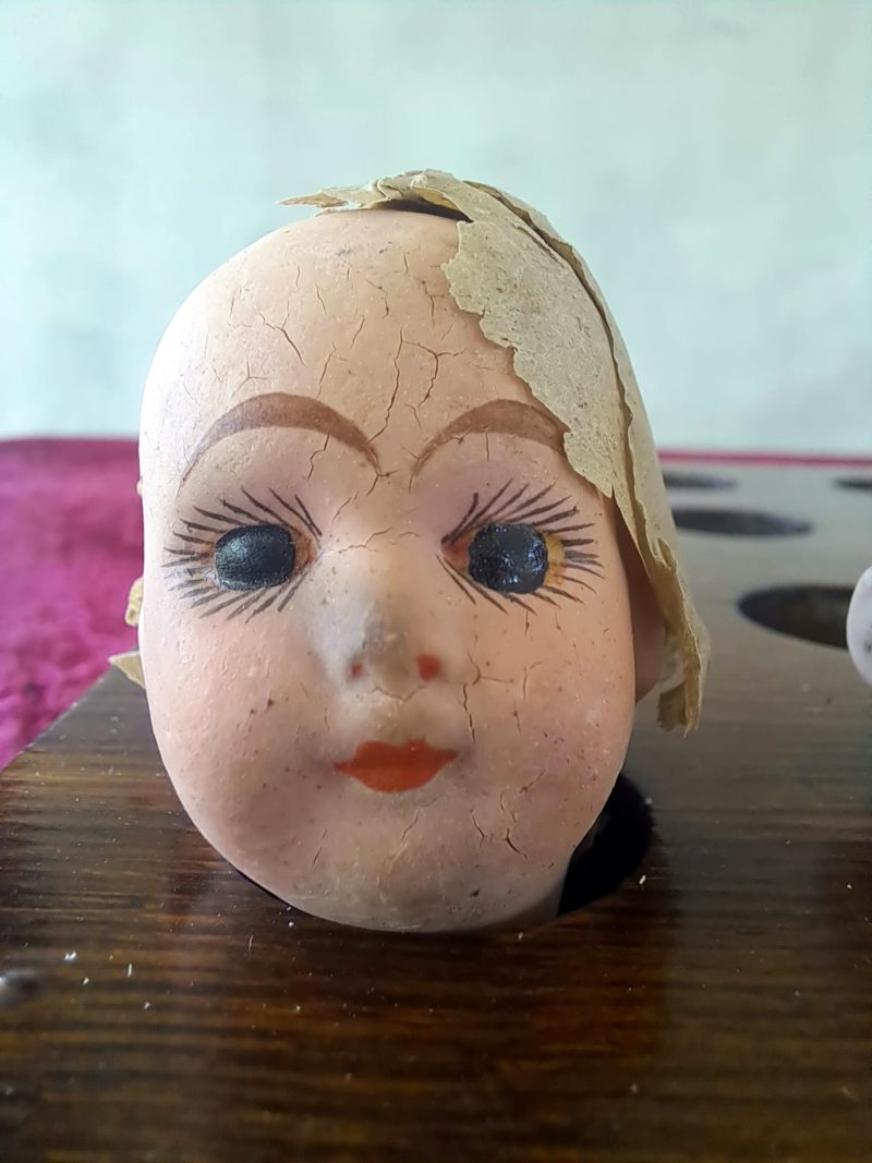 small terracotta dolls head (2)