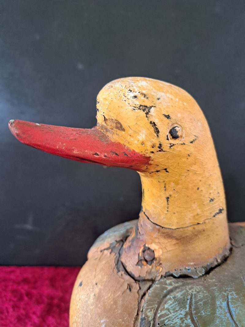 vintage wooden carved duck (3)