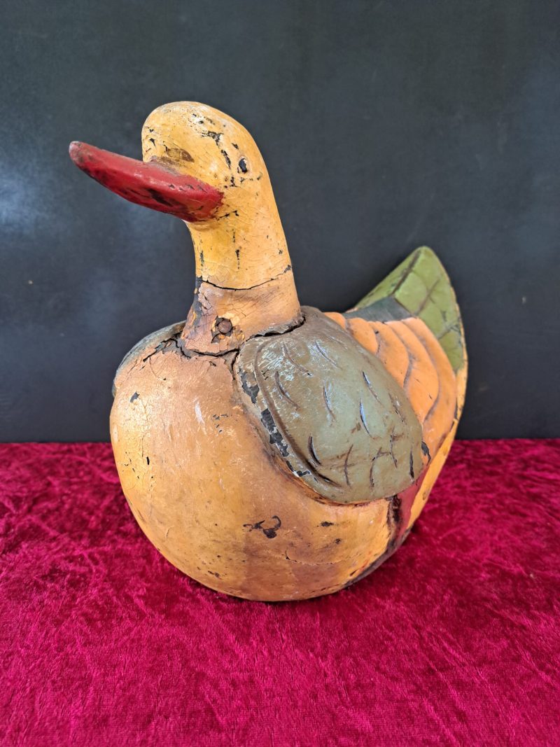 vintage wooden carved duck (5)