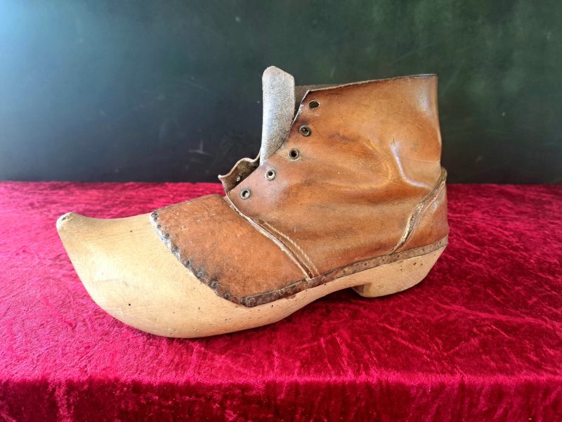 antique french farm workers boot (3)