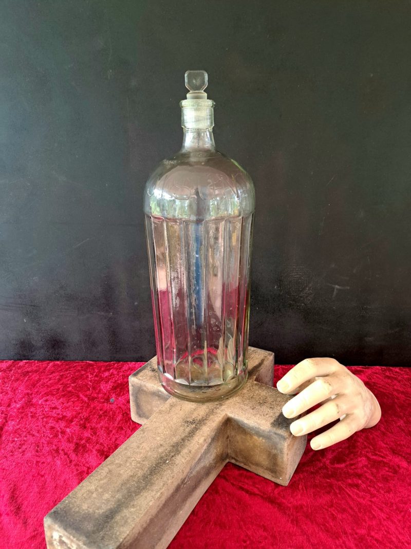 glass victorian poison bottle (5)