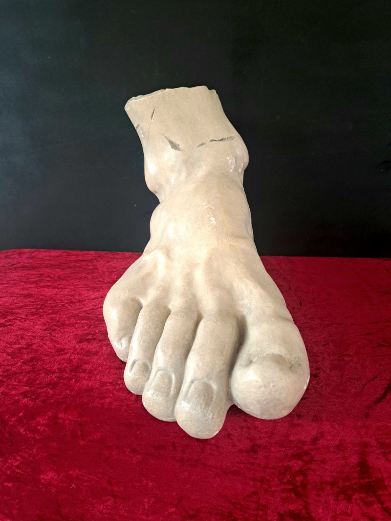 large plaster foot copy of mihelangelos david (7)
