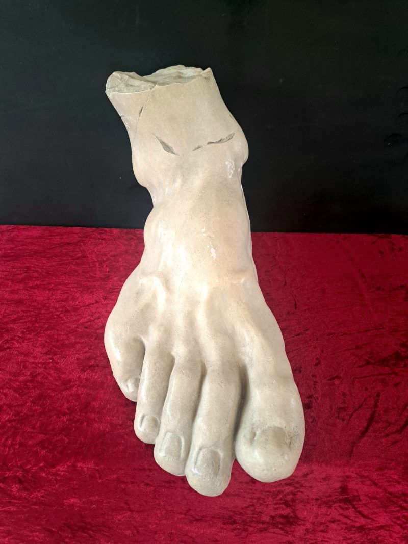 large plaster foot copy of mihelangelos david (9)