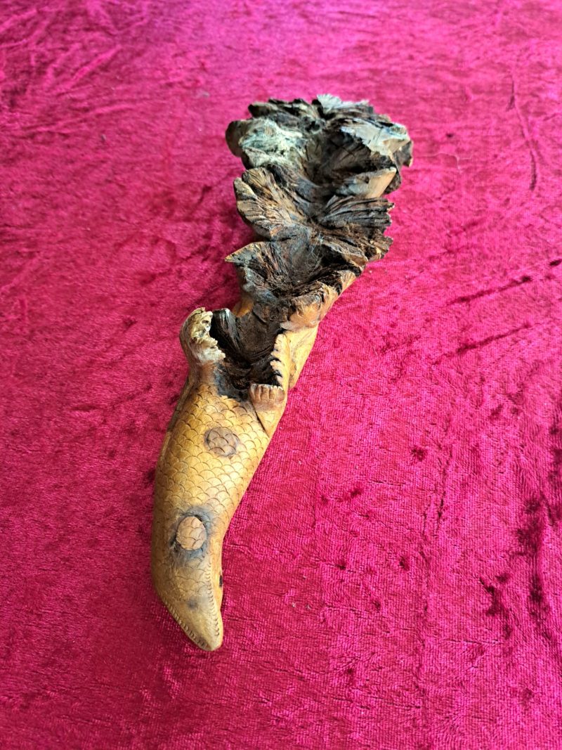 hand carved wooden lizard (8)