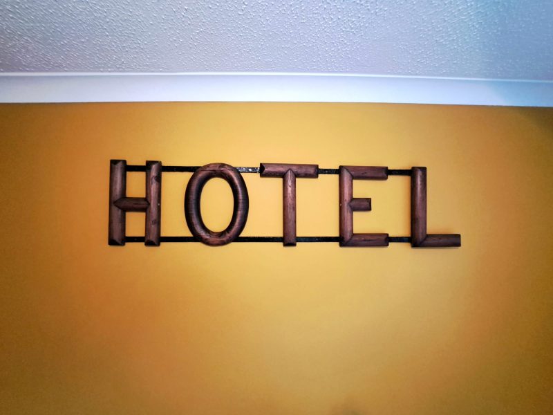 wood and iron hotel sign (1)