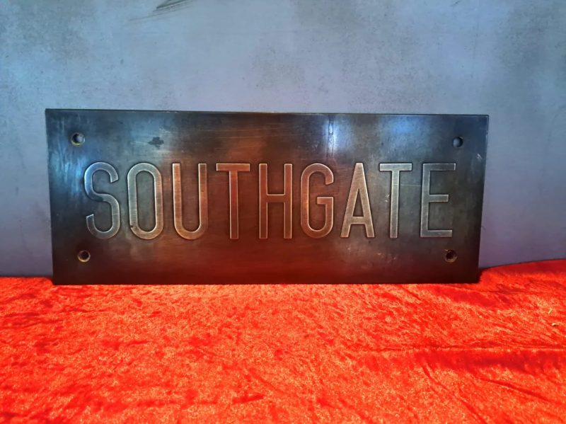 brass southgate sign (11)