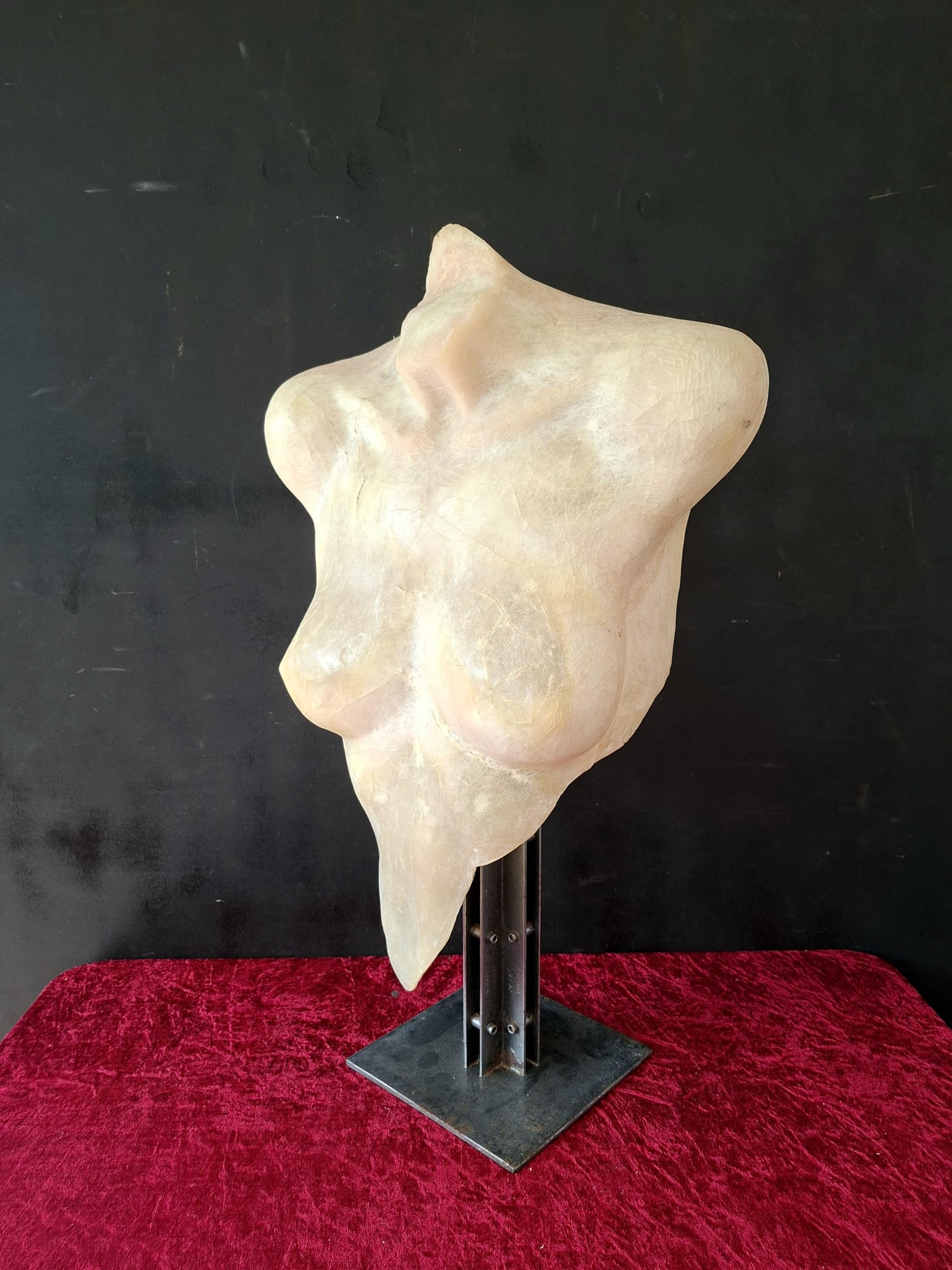female torso artist made fibre glass study (5)