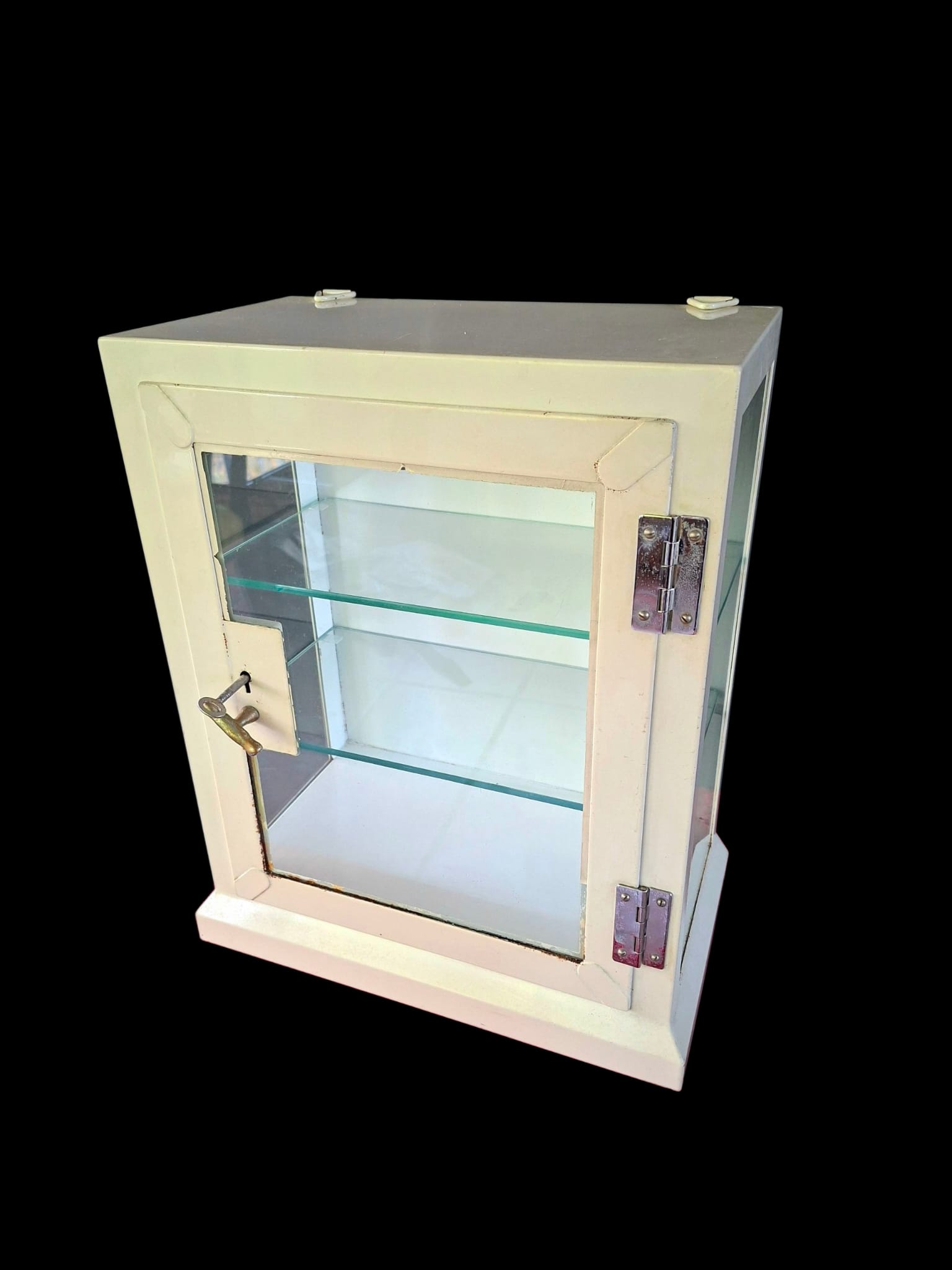 small vintage metal medical cabinet (6)