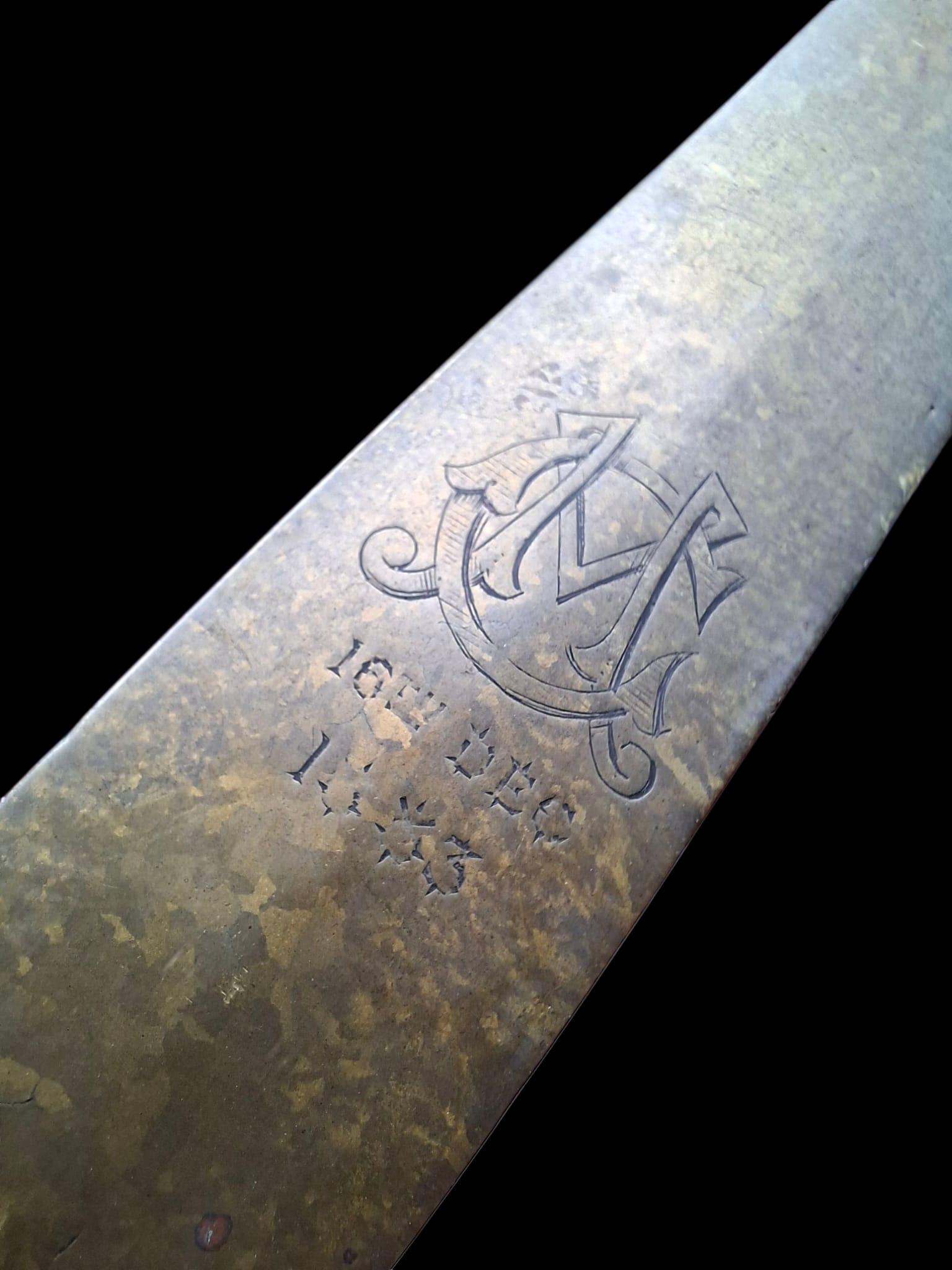 very large antique 1883 letter opener (1)