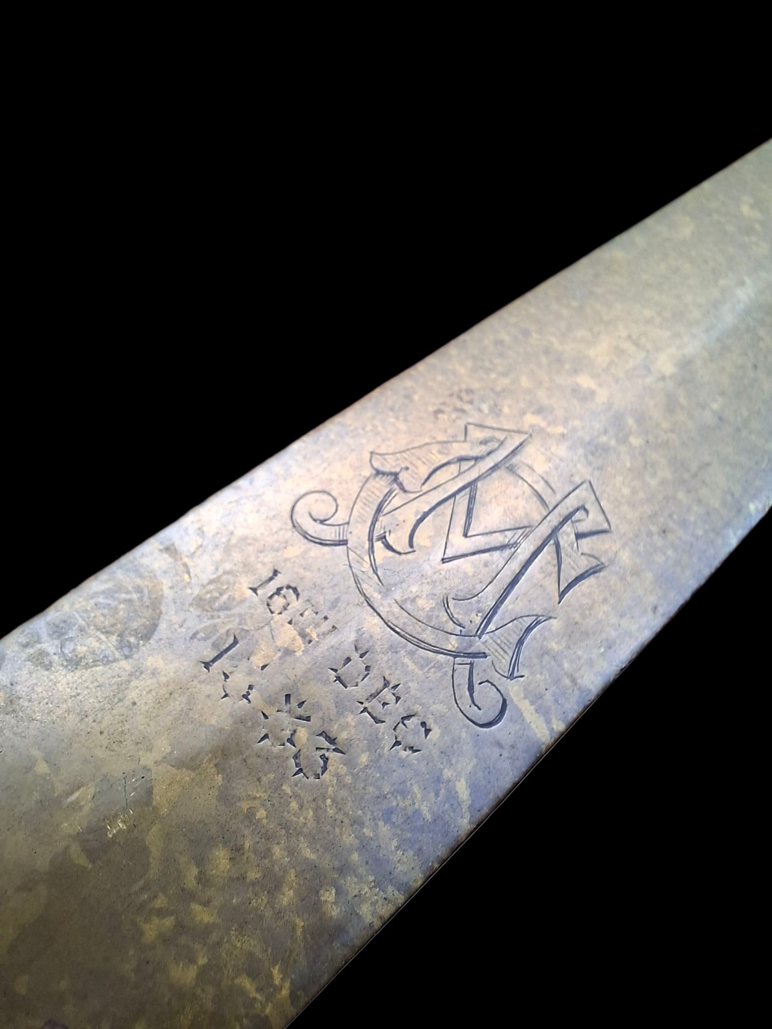 very large antique 1883 letter opener (12)