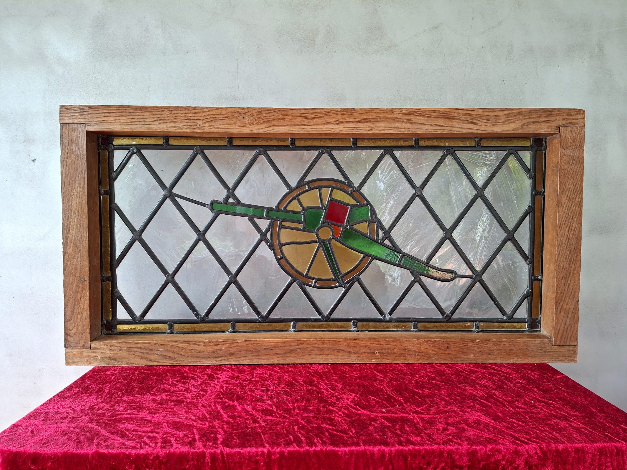 stained glass window of a cannon (1)