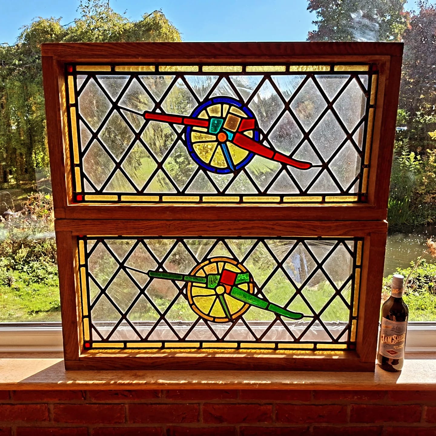 stained glass window of a cannon (3)