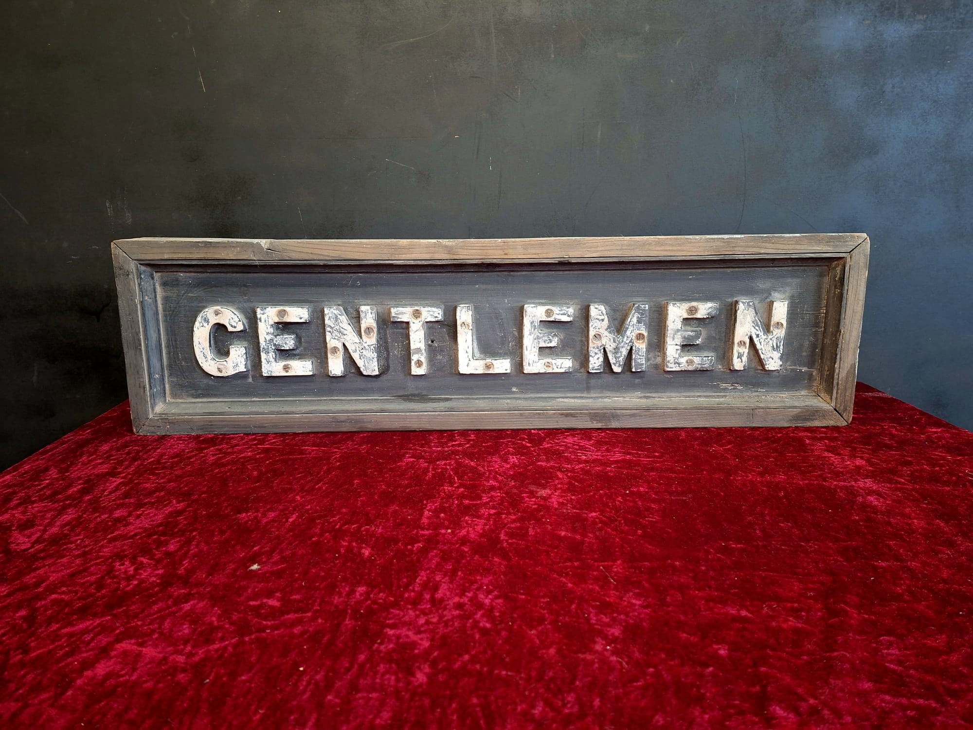 Double sided Railway GENTLMEN sign (10)