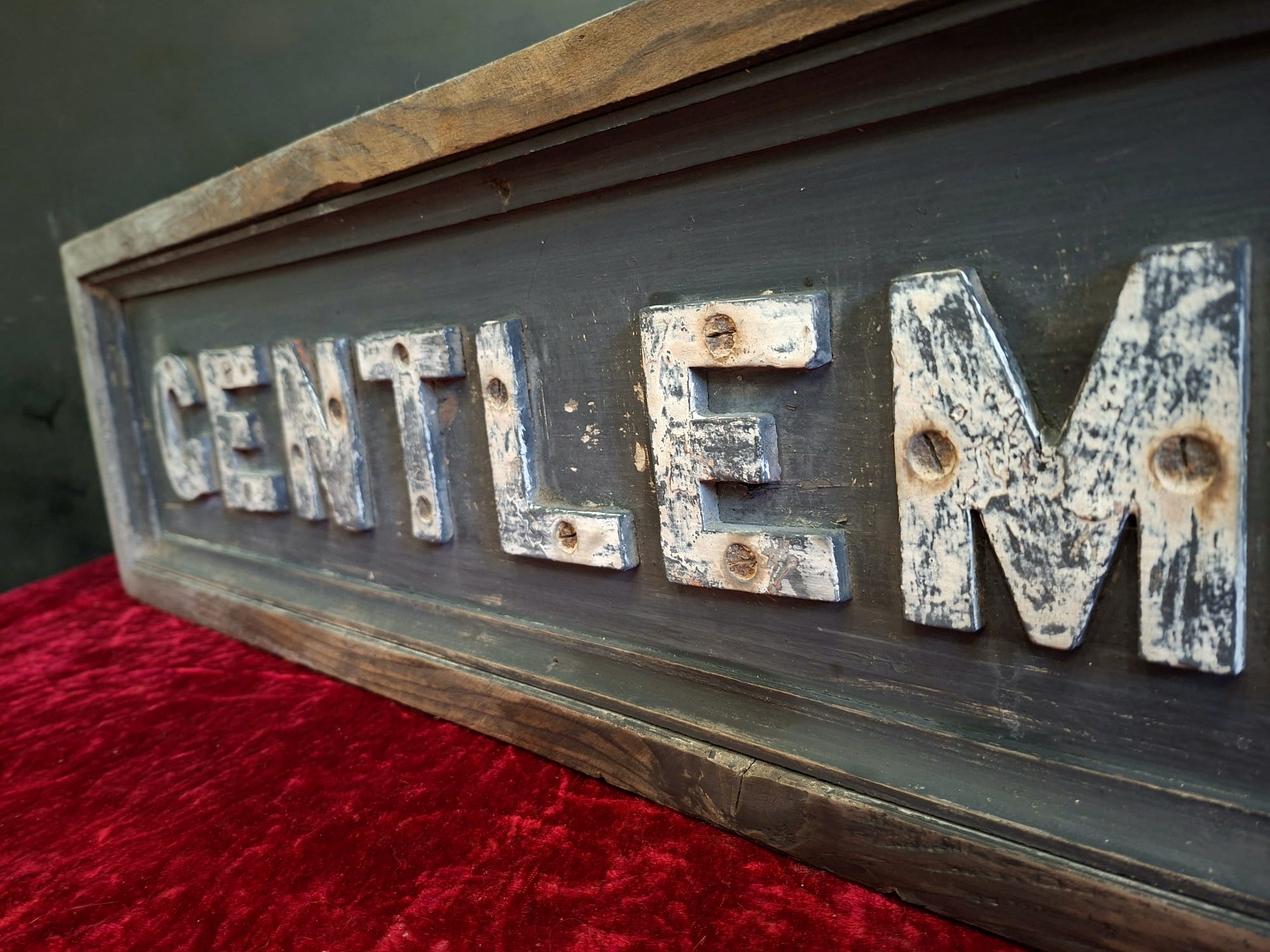 Double sided Railway GENTLMEN sign (2)
