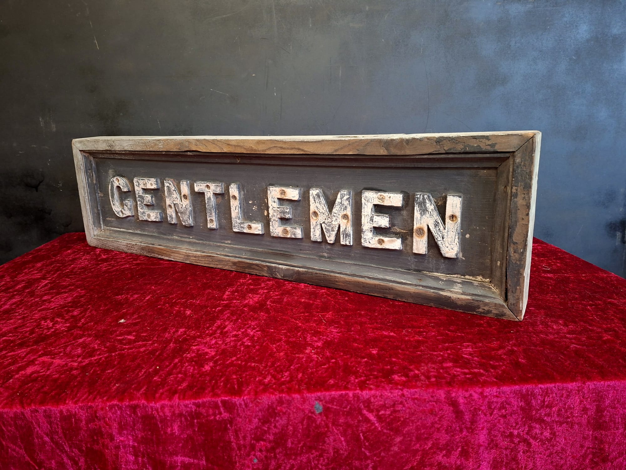 Double sided Railway GENTLMEN sign (3)