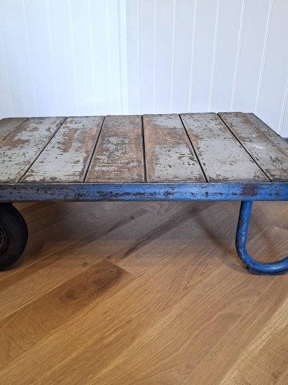 Industrial coffee table cart (6)