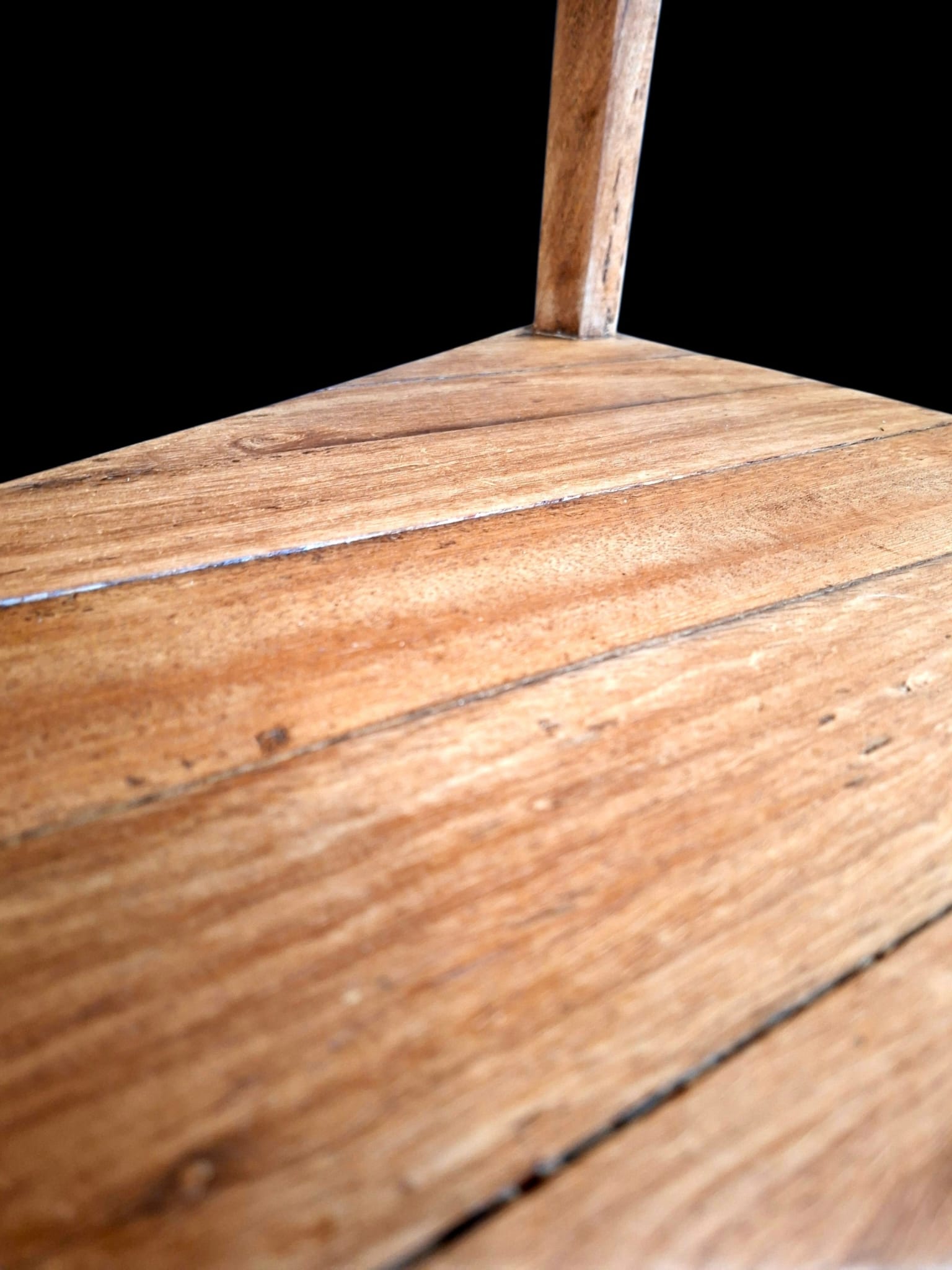 Teak Cricket Table with tier base (1)