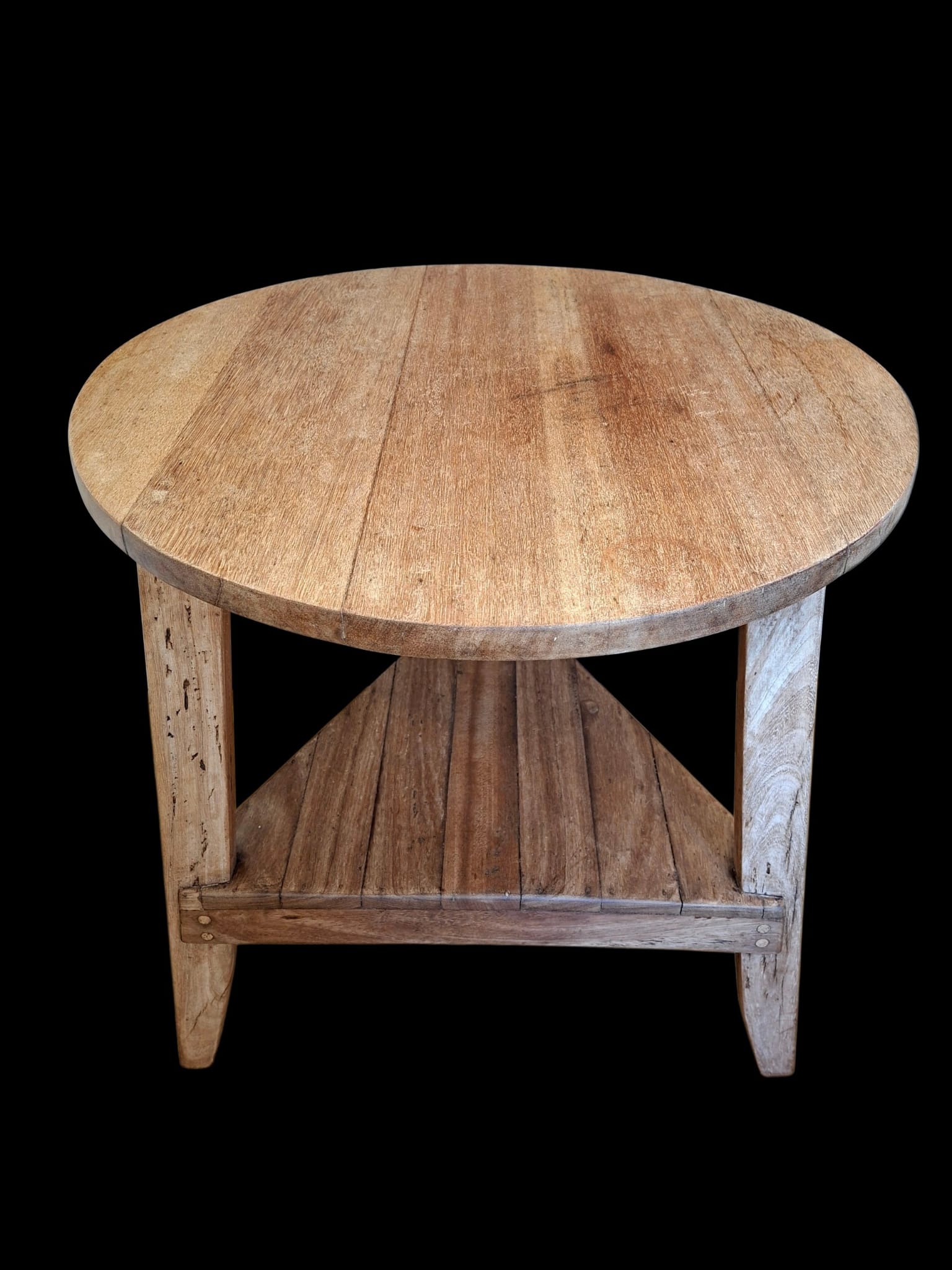 Teak Cricket Table with tier base (10)