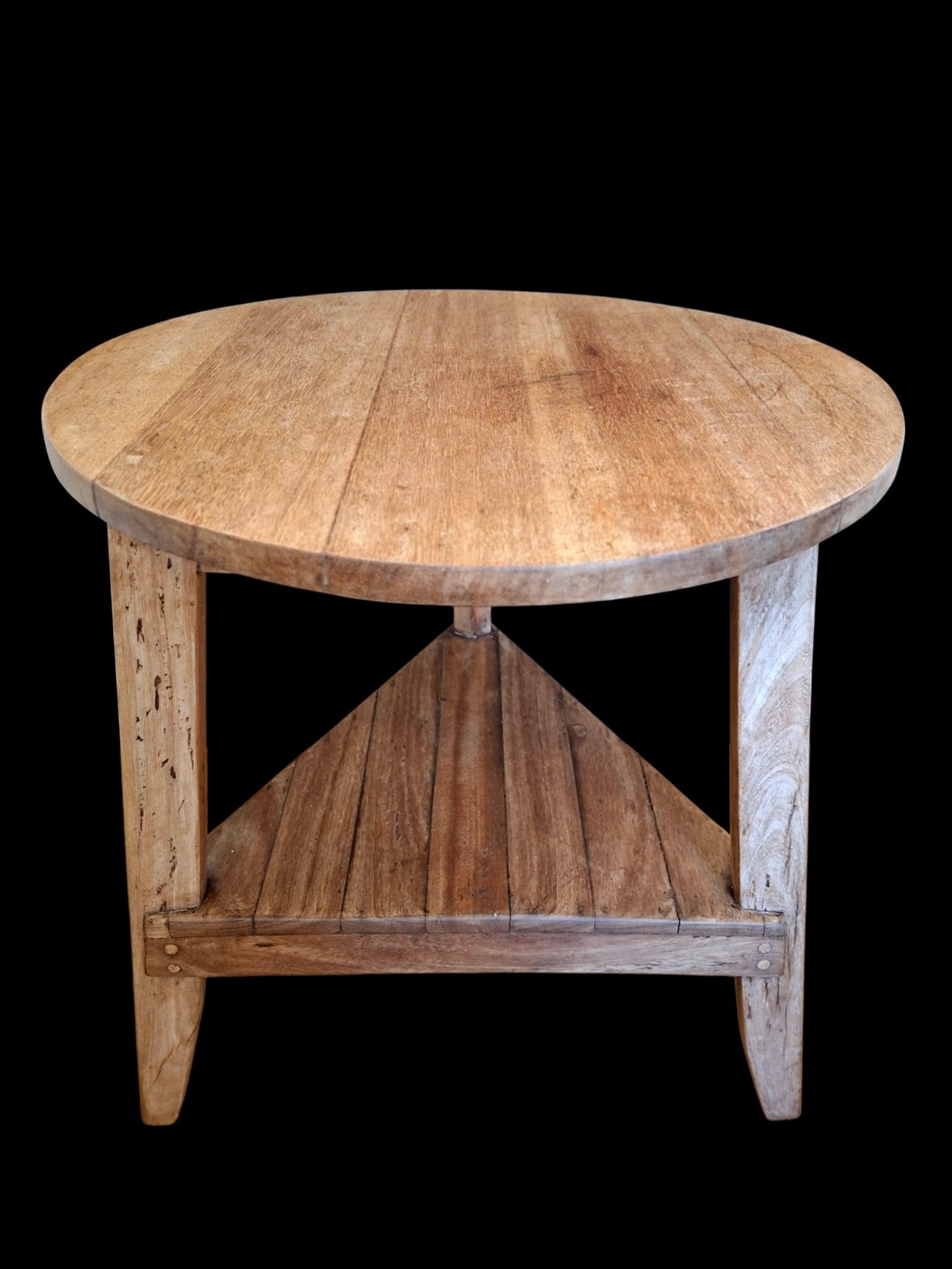 Teak Cricket Table with tier base (5)