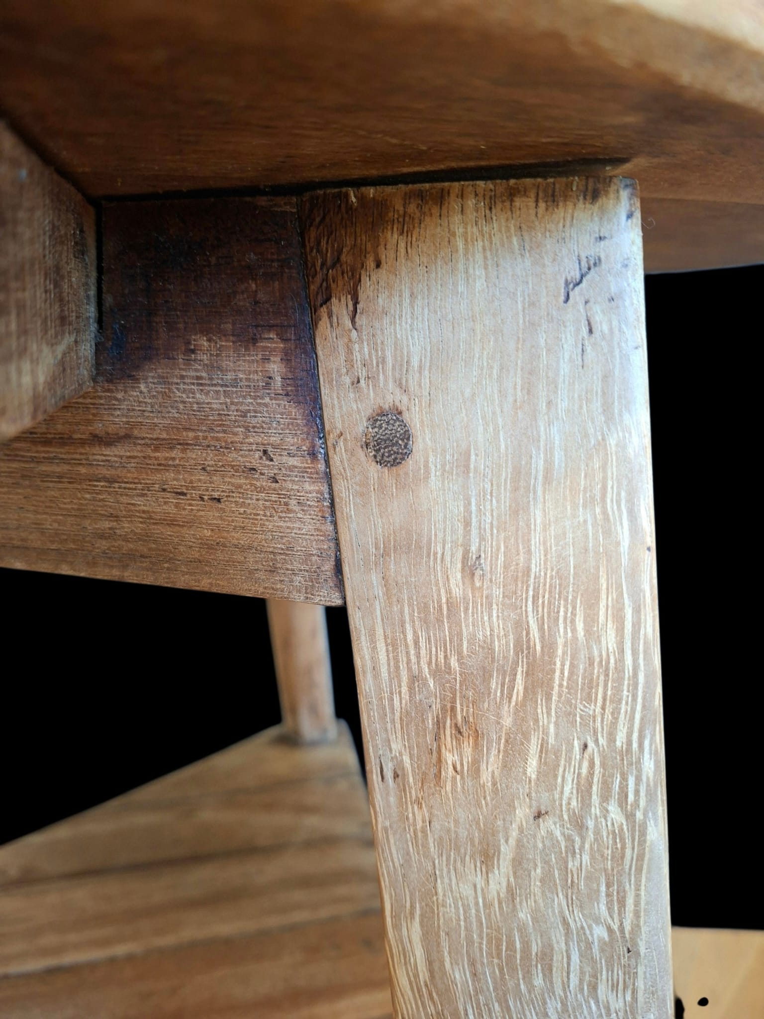 Teak Cricket Table with tier base (9)