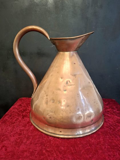 2 gallon copper antique measuring jug (2)
