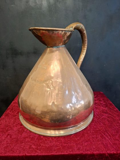 rare 3 gallon Victorian copper haystack jug (3)